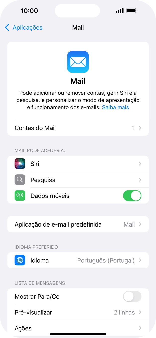 Prima Contas do Mail.