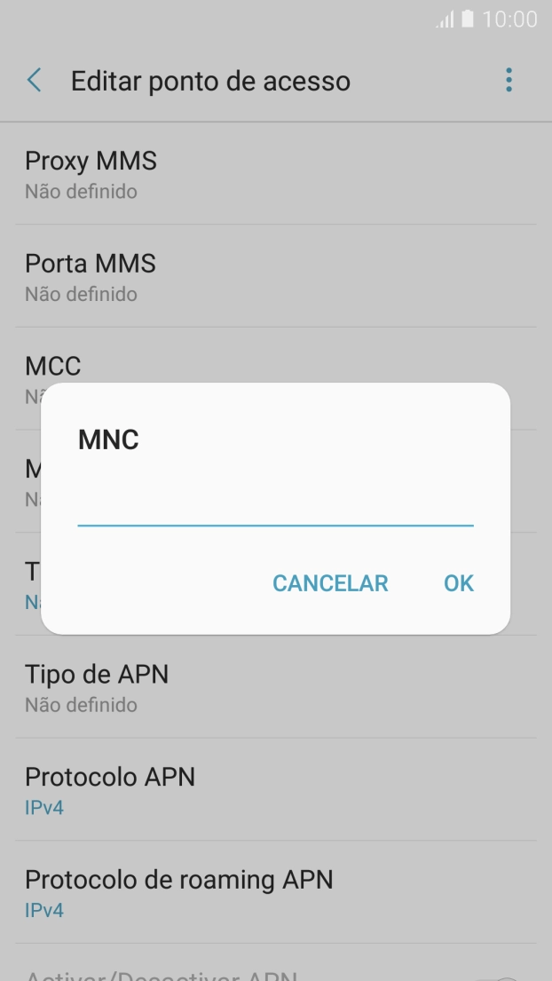 Introduza 01 e prima OK.