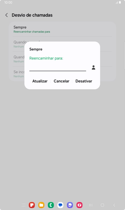 Prima Desativar.