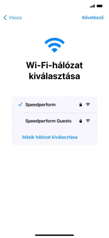 Válaszd a Következő lehetőséget.