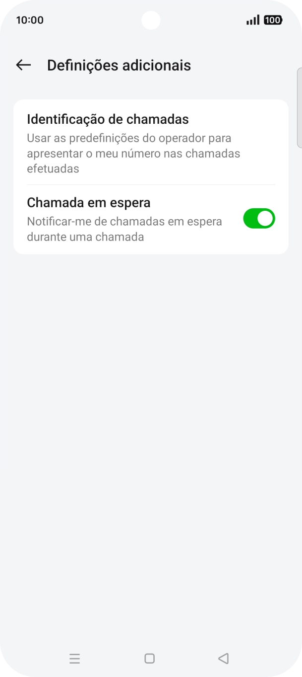 Prima Identificação de chamadas.