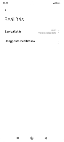 Válaszd a Hangposta-beállítások lehetőséget.