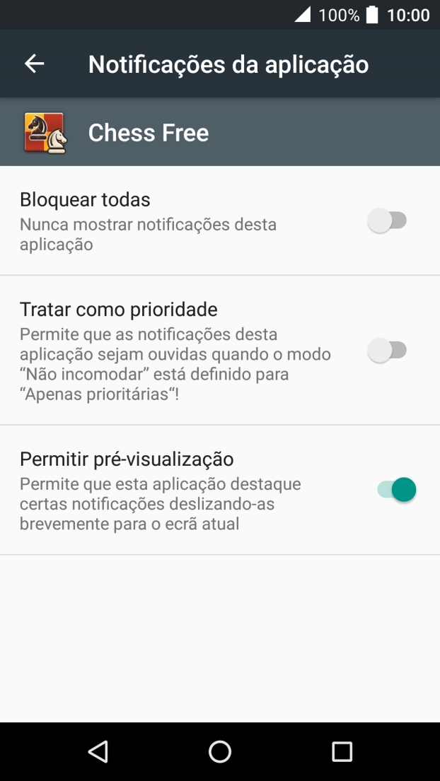 Prima Bloquear todas para ativar ou desativar a função.