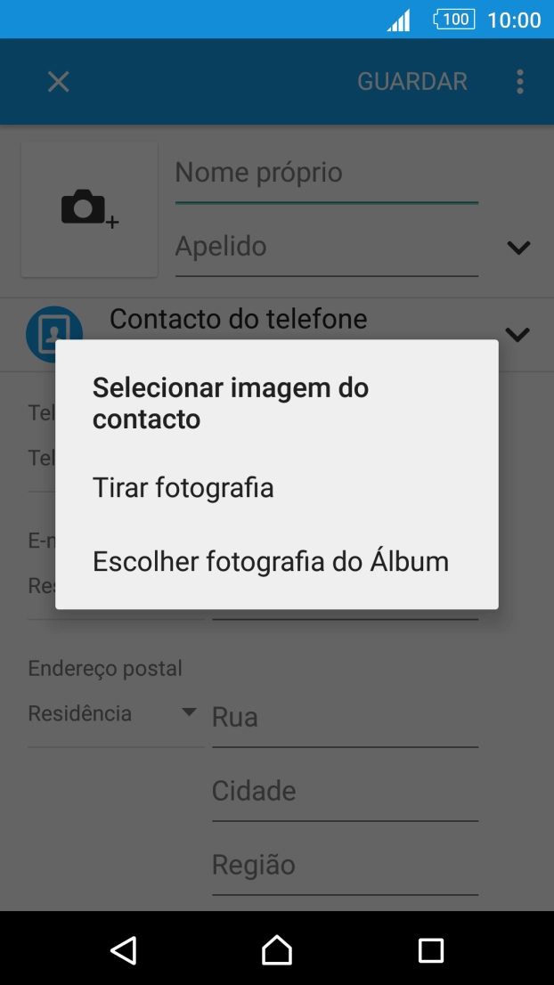 Prima Escolher fotografia do Álbum.