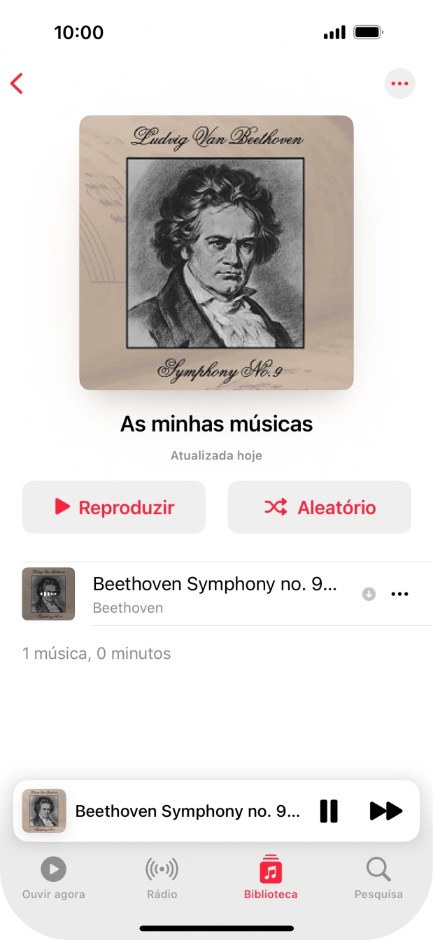 Prima o título da música.