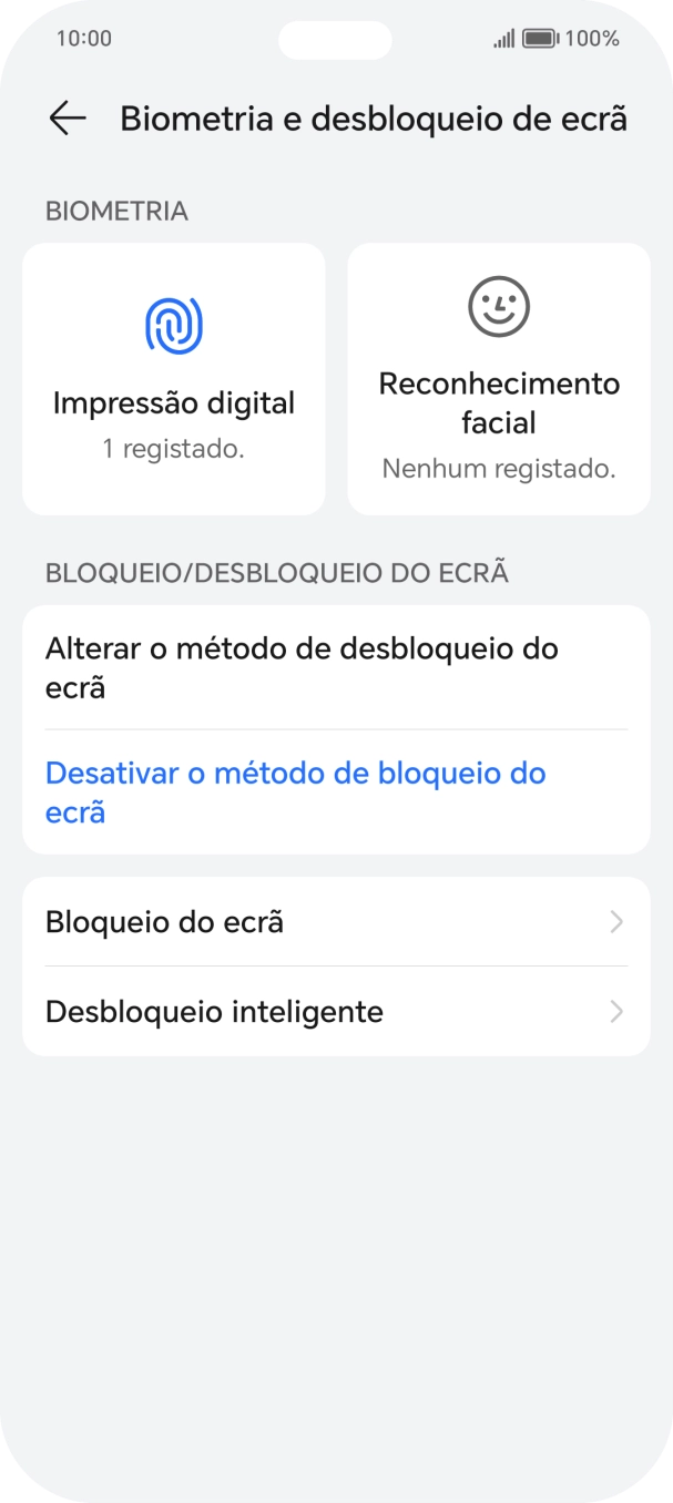 Prima Desativar o método de bloqueio do ecrã e introduza o código adicional de bloqueio do telefone que criou anteriormente.