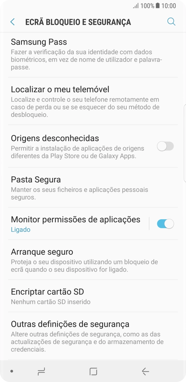 Prima Outras definições de segurança.
