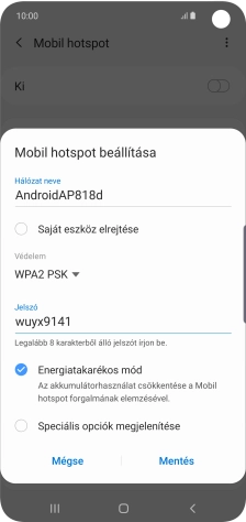 Válaszd a Mentés lehetőséget.