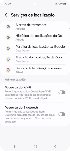 Prima Precisão da localização da Goog....
