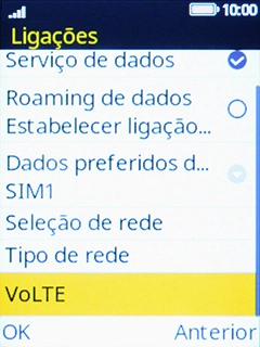 Escolha Tipo de rede.