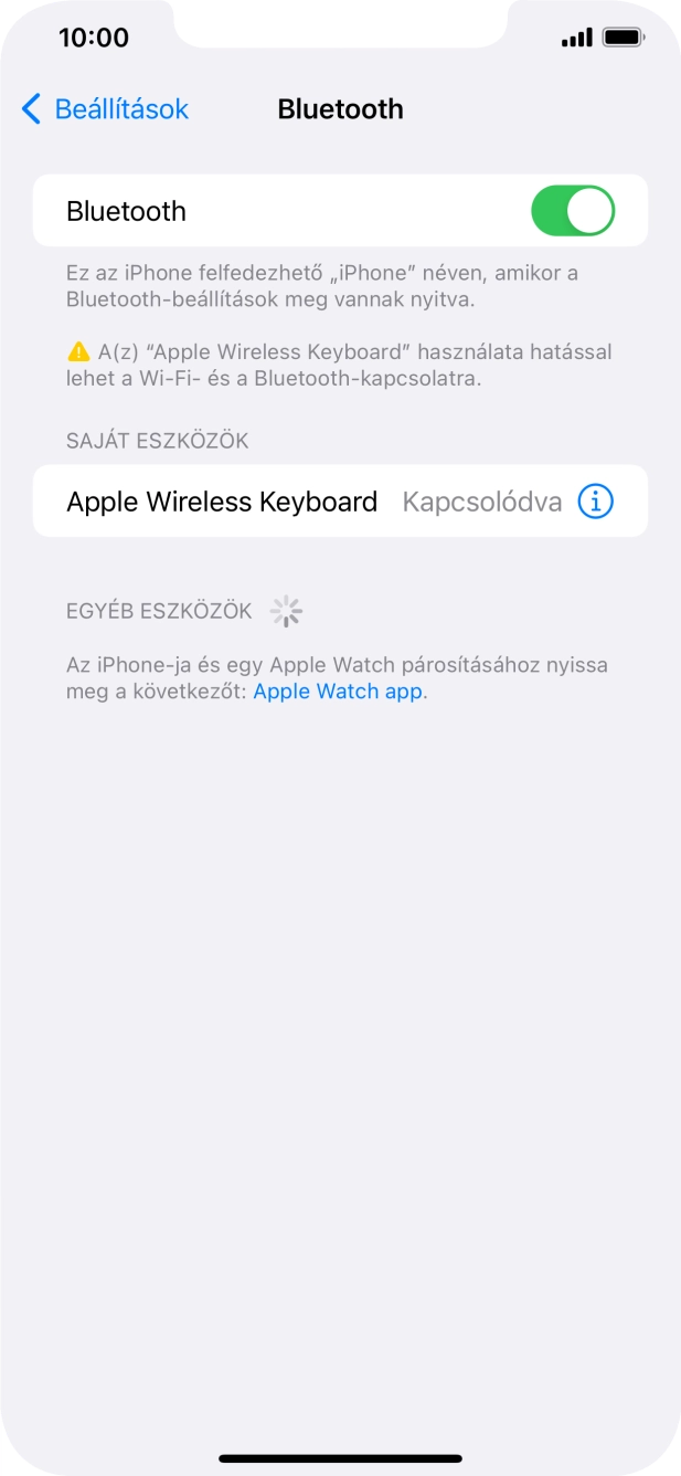 Húzd az ujjad felfelé a kijelző aljáról, hogy visszatérj a kezdőképernyőhöz.