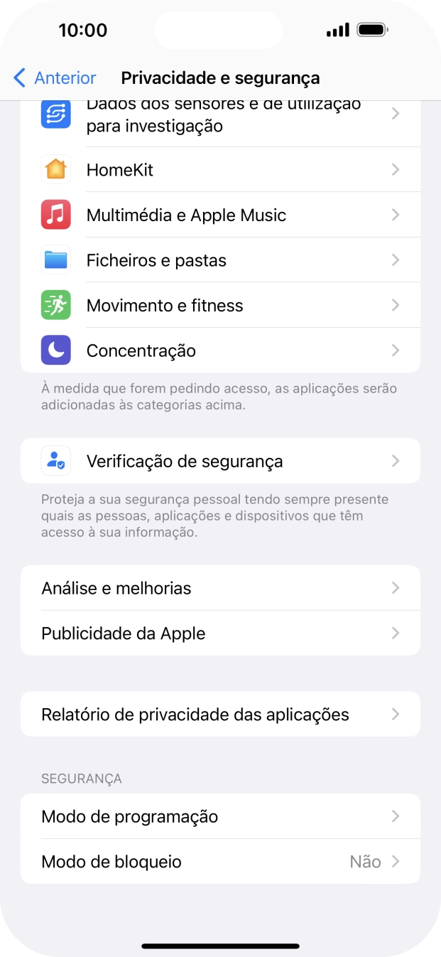 Prima Relatório de privacidade das aplicações.