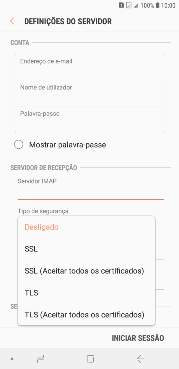 Prima SSL para ativar a função.