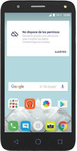 Imagen 1: Vista frontal del Alcatel POP 4 - White