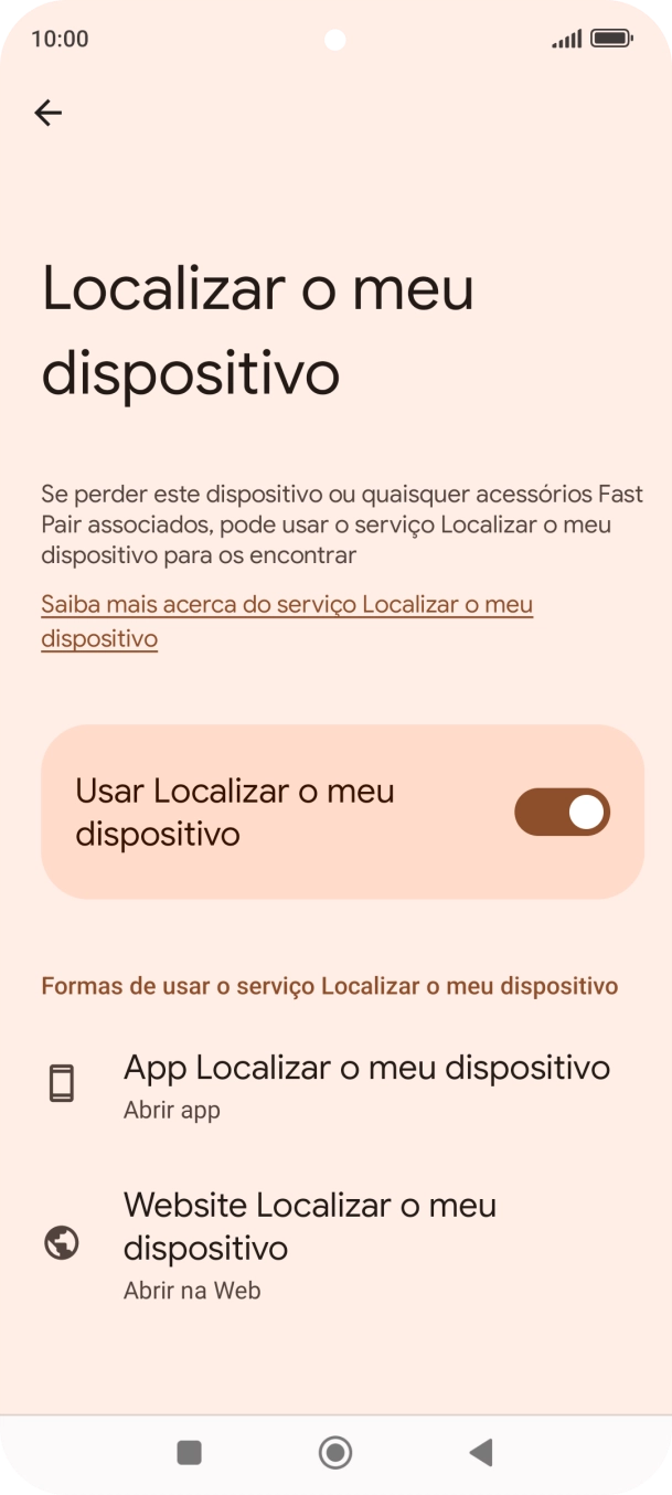 Prima a tecla de início para terminar e voltar ao ecrã inicial.