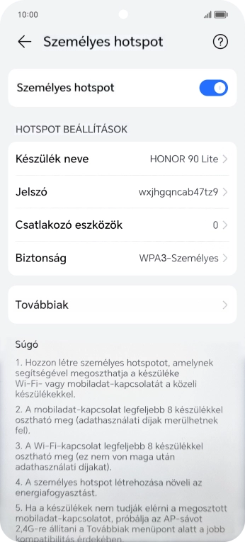 Húzd az ujjad felfelé a kijelző aljáról, hogy visszatérj a kezdőképernyőhöz.