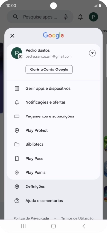 Prima Gerir apps e dispositivos.