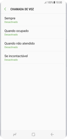 Prima a tecla de início para terminar e voltar ao ecrã inicial.