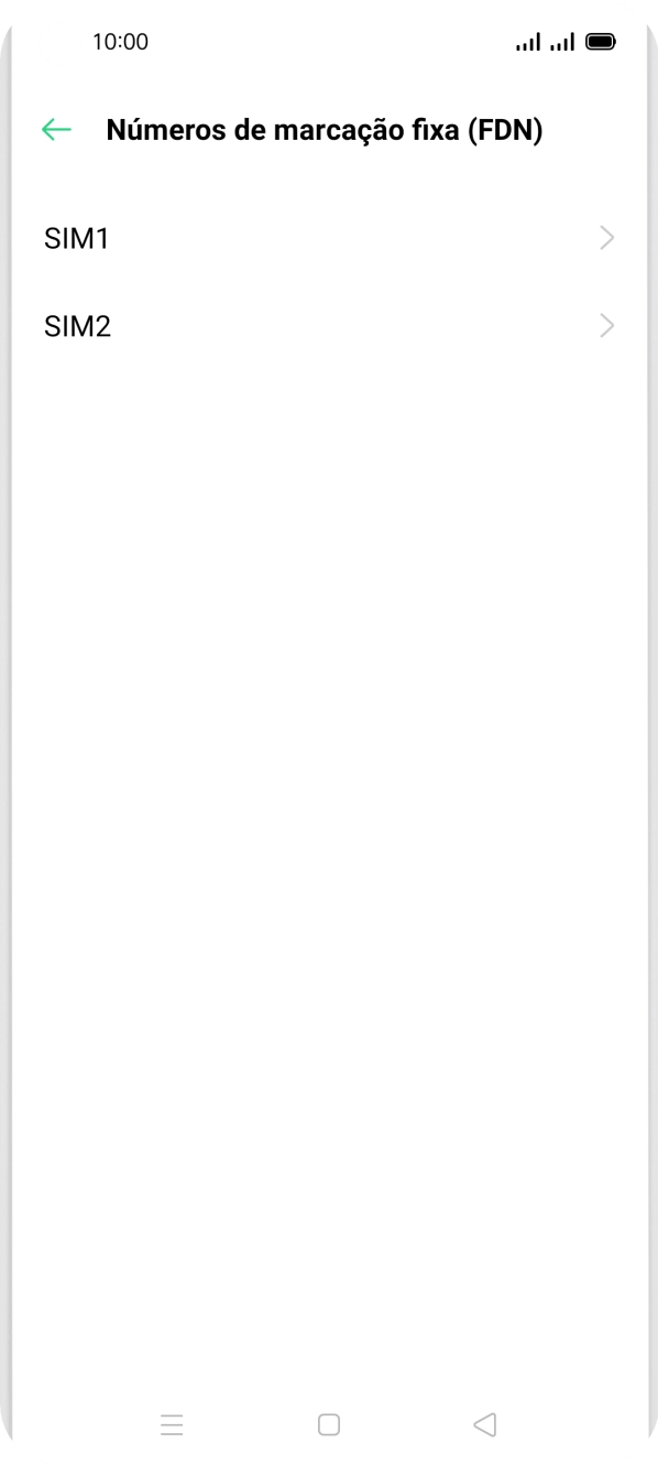 Prima o cartão SIM pretendido.