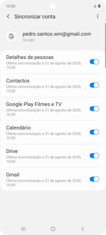 Prima a tecla de início para terminar e voltar ao ecrã inicial.
