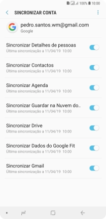 Prima a tecla de início para terminar e voltar ao ecrã inicial.