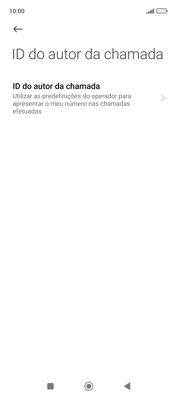 Prima ID do autor da chamada.