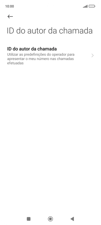 Prima ID do autor da chamada.