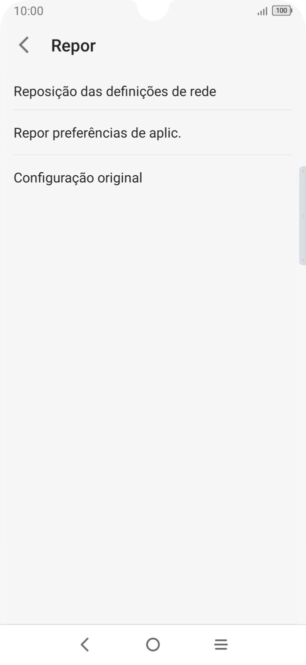 Prima Configuração original.
