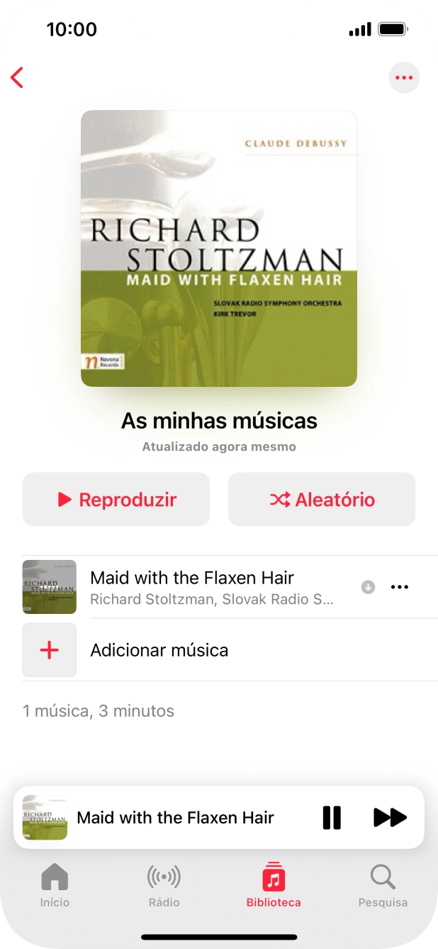 Prima o título da música.