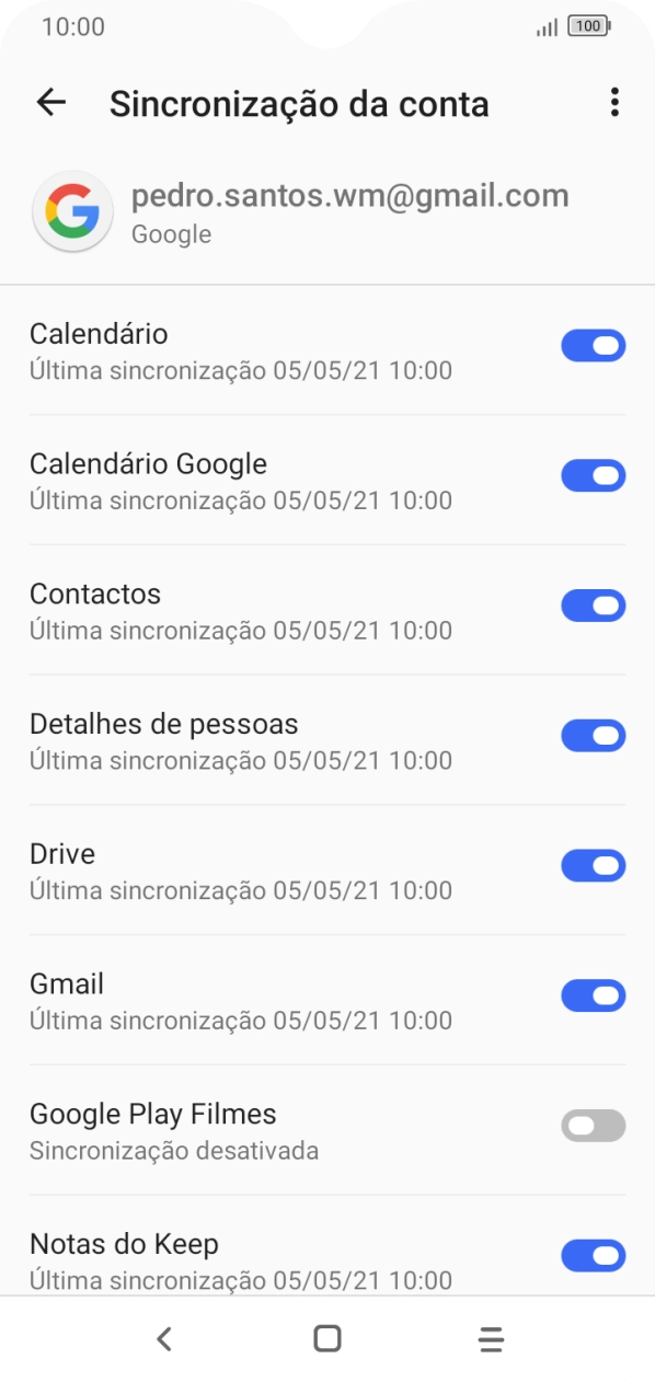 Prima a tecla de início para terminar e voltar ao ecrã inicial.