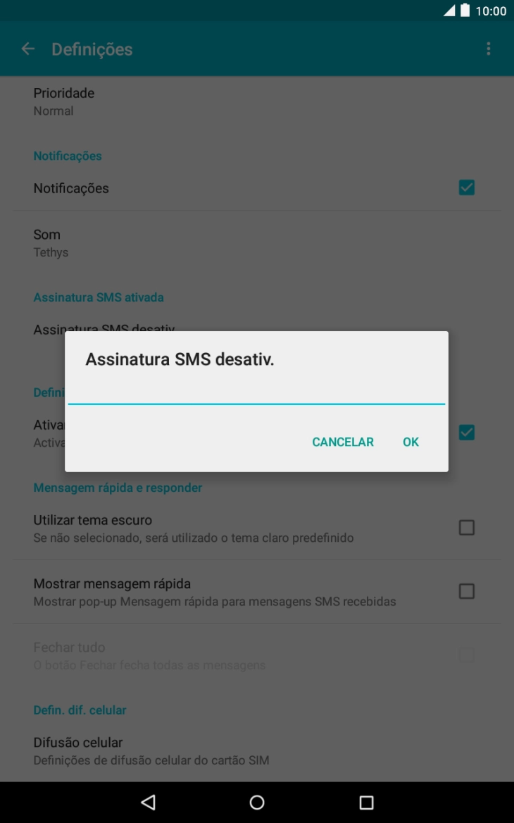 Introduza +351911616161 e prima OK.