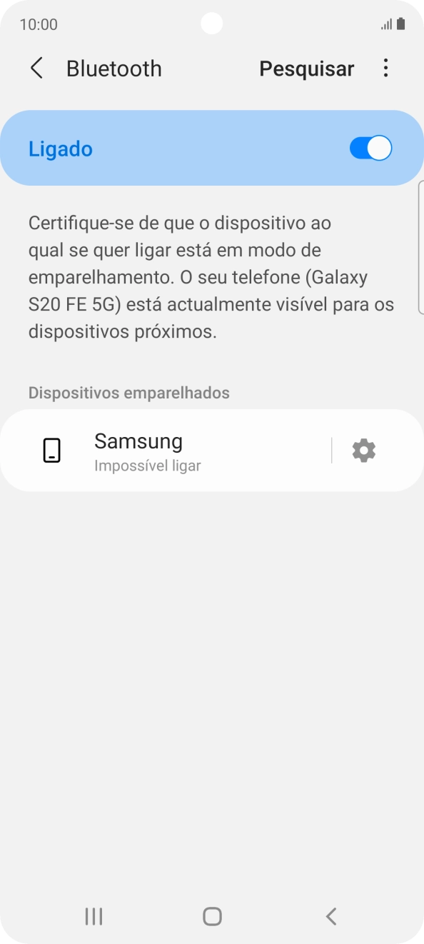 Prima a tecla de início para terminar e voltar ao ecrã inicial.