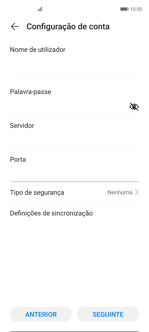 Prima Tipo de segurança.