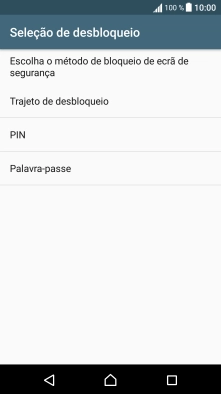 Prima o código de bloqueio do telefone pretendido e siga as indicações no ecrã para estabelecer um código de bloqueio adicional.