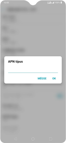Írd be azt, hogy mms, és válaszd az OK lehetőséget.