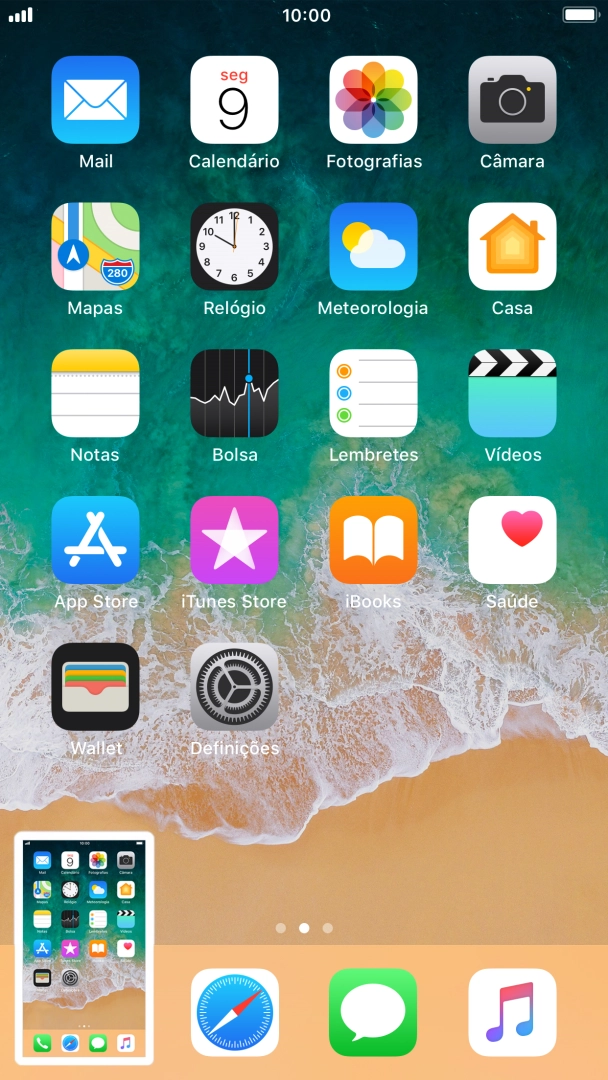 Para modificar a captura de ecrã prima a captura de ecrã e siga as indicações no ecrã para efetuar as modificações pretendidas.