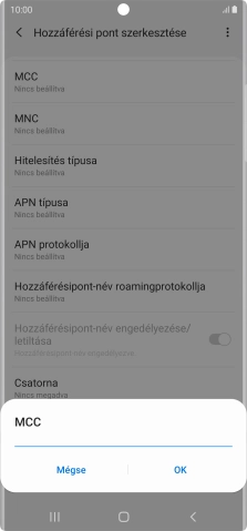 Írd be azt, hogy 216, és válaszd az OK lehetőséget.