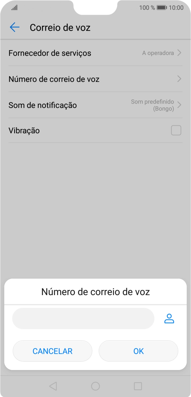 Introduza 123 e prima OK.