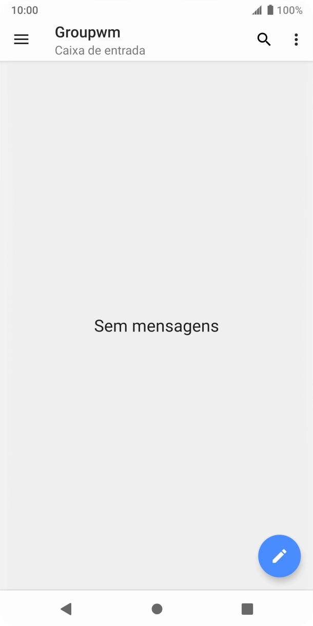 Prima o ícone de menu.