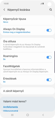 A befejezéshez, és ahhoz, hogy visszatérhess a főképernyőhöz, nyomd meg a főgombot.
