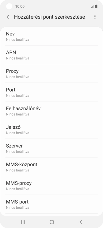 Válaszd a Név lehetőséget.