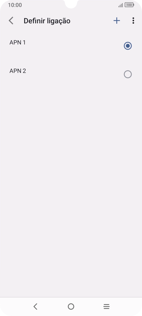 Prima o campo junto à ligação de dados para a ativar.