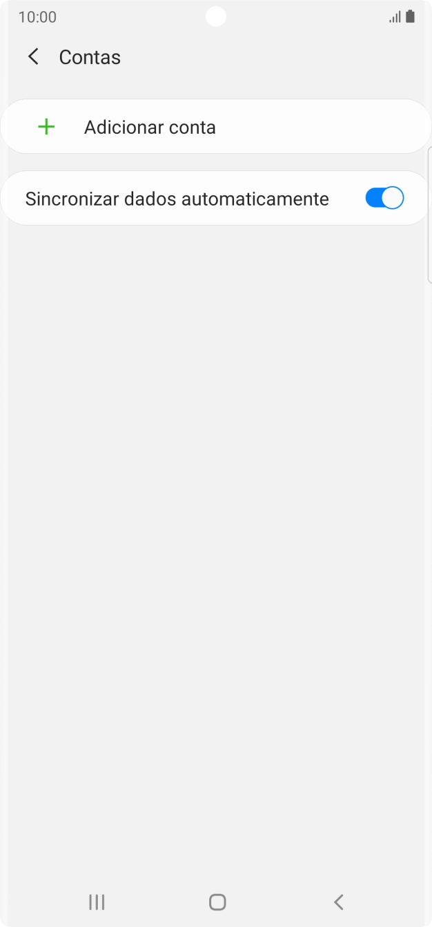 Prima Adicionar conta.