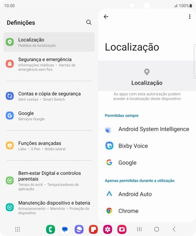 Prima a app pretendida.
