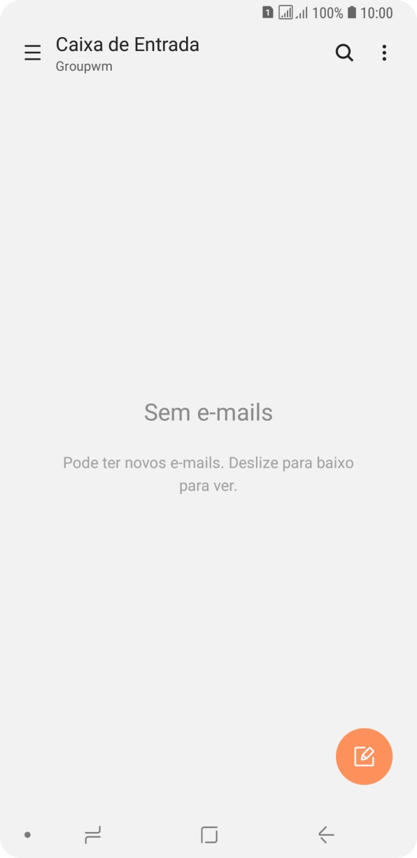 Deslize o dedo sobre o ecrã da esquerda para a direita.