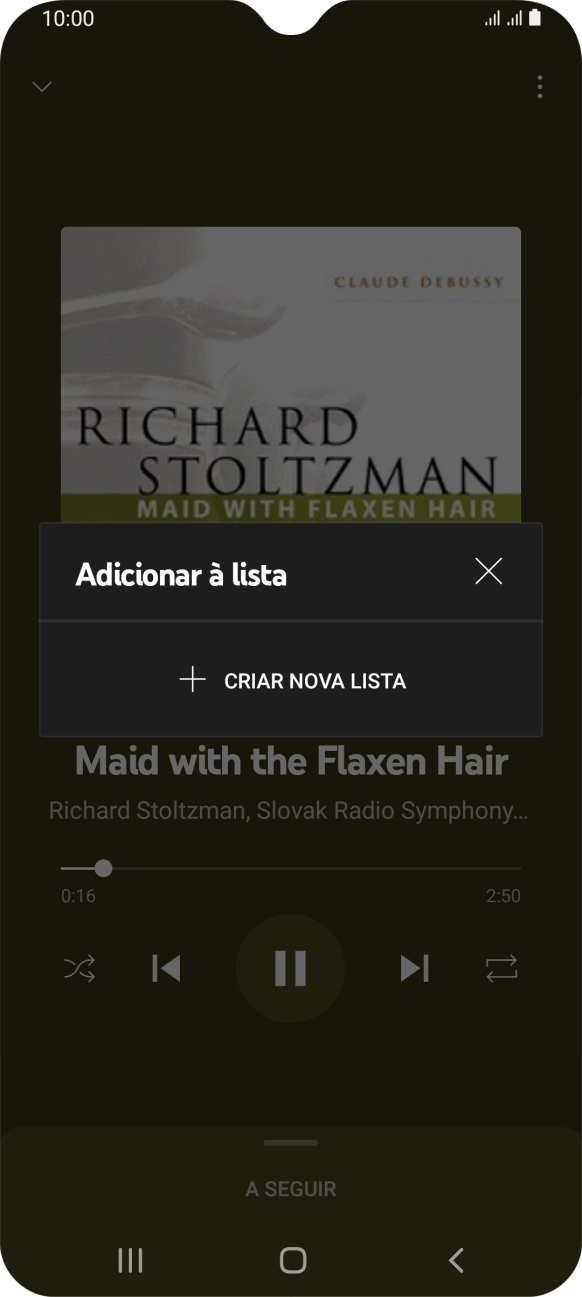 Prima CRIAR NOVA LISTA.