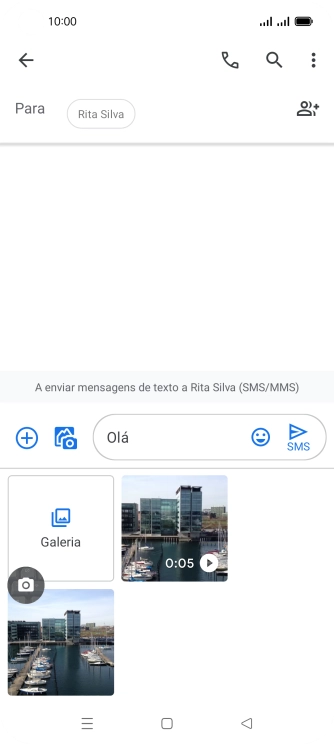 Prima Galeria e vá até à pasta pretendida.