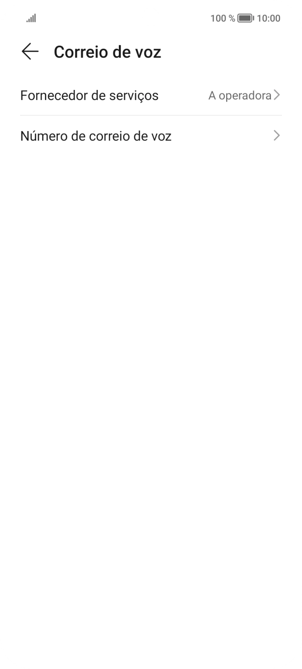 Prima Número de correio de voz.