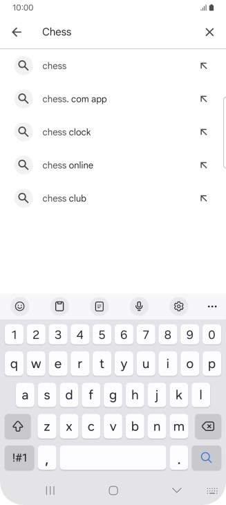 Írd be a keresett alkalmazás nevét vagy kategóriáját, és kattints a keresés ikonra.