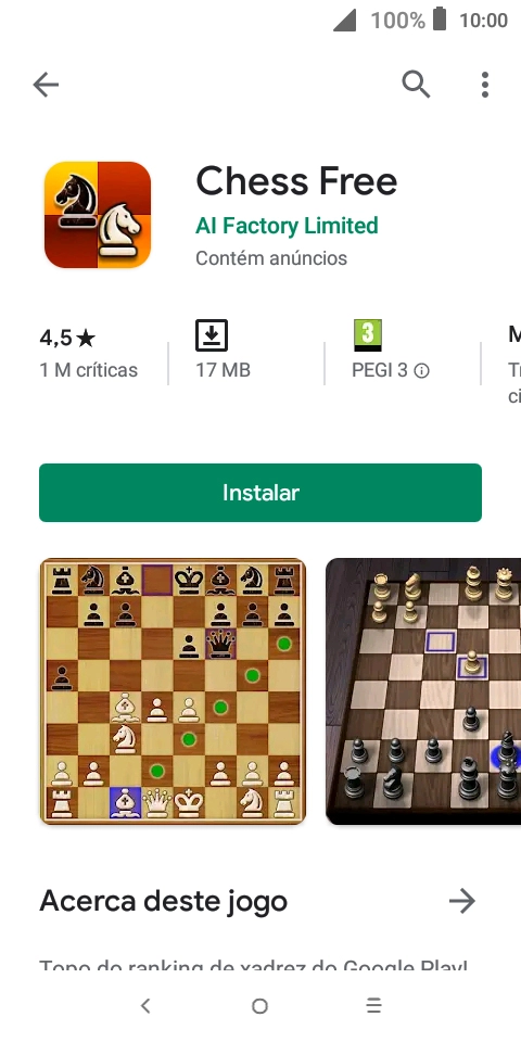 Prima Instalar e siga as indicações no ecrã para instalar a app.